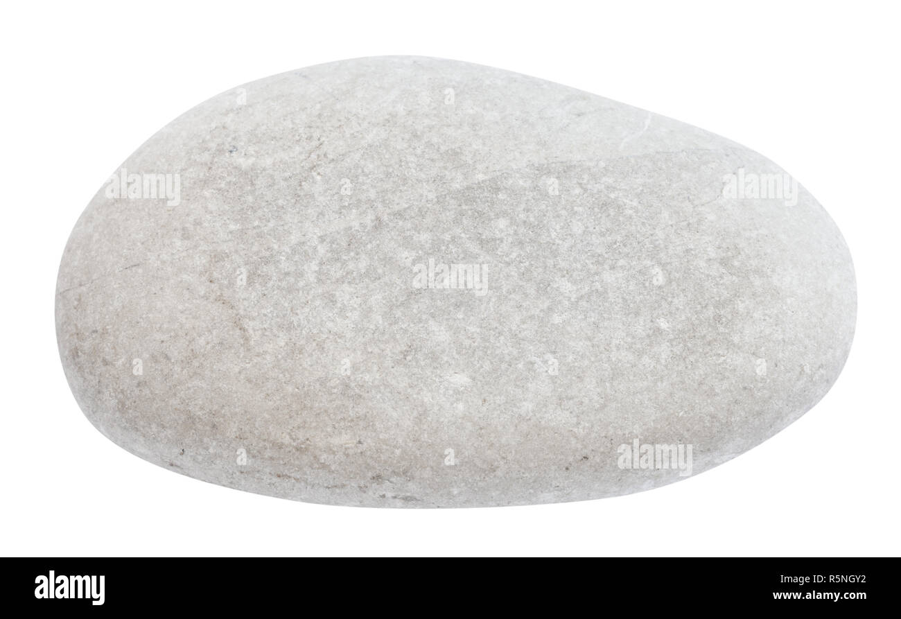 Naturel poli mer plage isolée de galets Banque D'Images