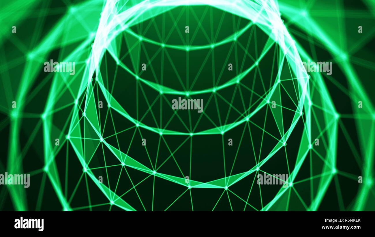 Voyage dans le tunnel de données. L'intérieur de mouvement de vitesse câble à fibre optique. Abstract background Banque D'Images