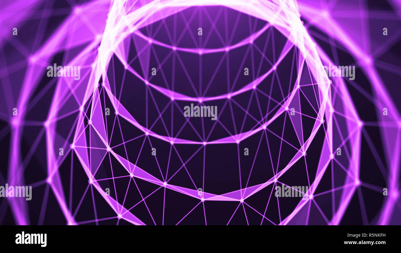 Voyage dans le tunnel de données. L'intérieur de mouvement de vitesse câble à fibre optique. Abstract background Banque D'Images