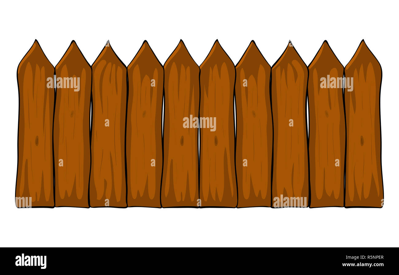 Cartoon vector icône symbole clôture design. Belle illustration isolé sur fond blanc Banque D'Images