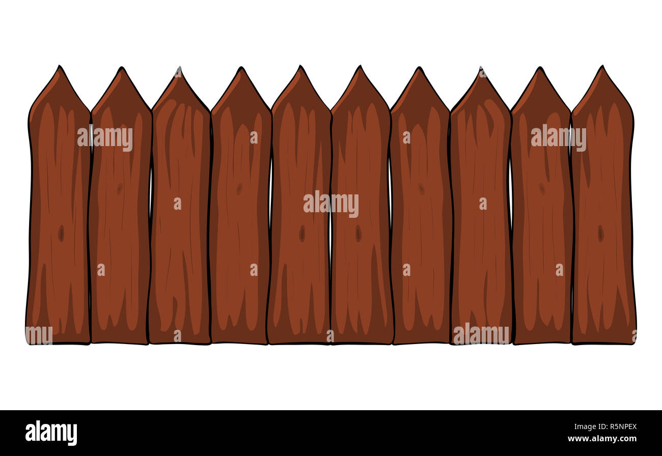 Cartoon vector icône symbole clôture design. Belle illustration isolé sur fond blanc Banque D'Images