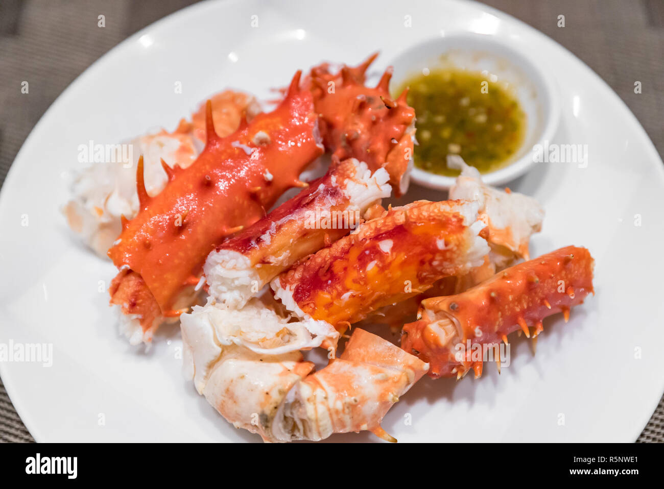 La viande de crabe royal d'Alaska Banque D'Images