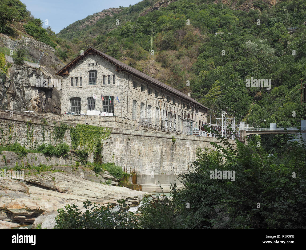 Power Station à Pont Saint Martin Banque D'Images