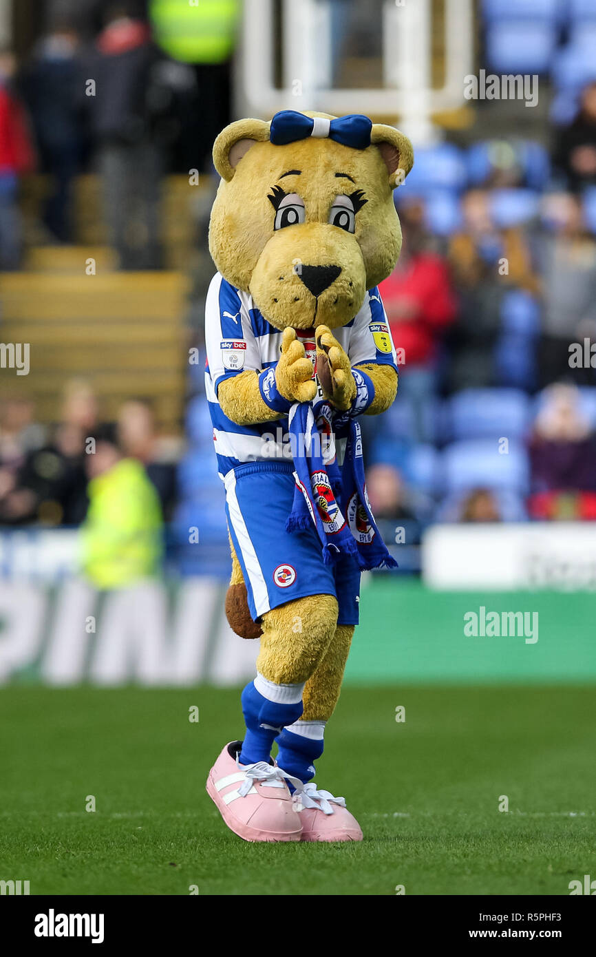 Reading, UK. 1er décembre 2018. Queensley avant l'EFL Sky Bet Championship match entre lecture et Stoke City au stade Madejski, lecture, l'Angleterre le 1 décembre 2018. Photo de Ken d'Étincelles. Usage éditorial uniquement, licence requise pour un usage commercial. Aucune utilisation de pari, de jeux ou d'un seul club/ligue/dvd publications. Credit : UK Sports Photos Ltd/Alamy Live News Banque D'Images