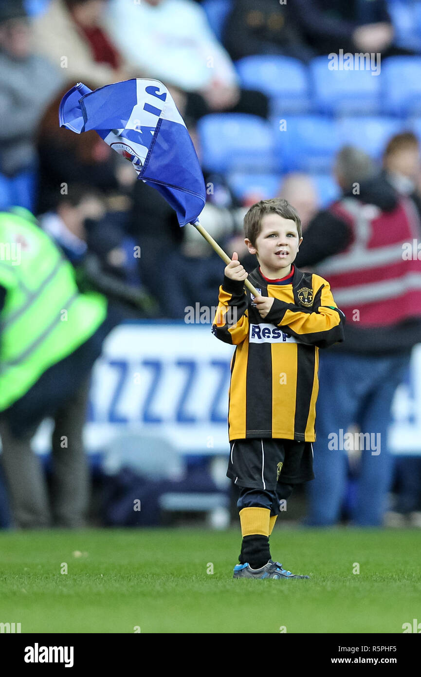 Reading, UK. 1er décembre 2018. Les tornades Thatcham joueurs avant le match de championnat EFL Sky Bet entre lecture et Stoke City au stade Madejski, lecture, l'Angleterre le 1 décembre 2018. Photo de Ken d'Étincelles. Usage éditorial uniquement, licence requise pour un usage commercial. Aucune utilisation de pari, de jeux ou d'un seul club/ligue/dvd publications. Credit : UK Sports Photos Ltd/Alamy Live News Banque D'Images