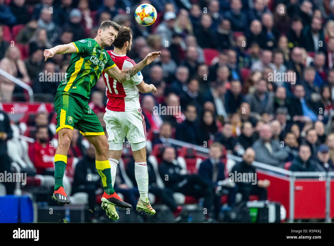 AMSTERDAM, PaysBas, 02122018, football, Johan Cruijff ArenA, l