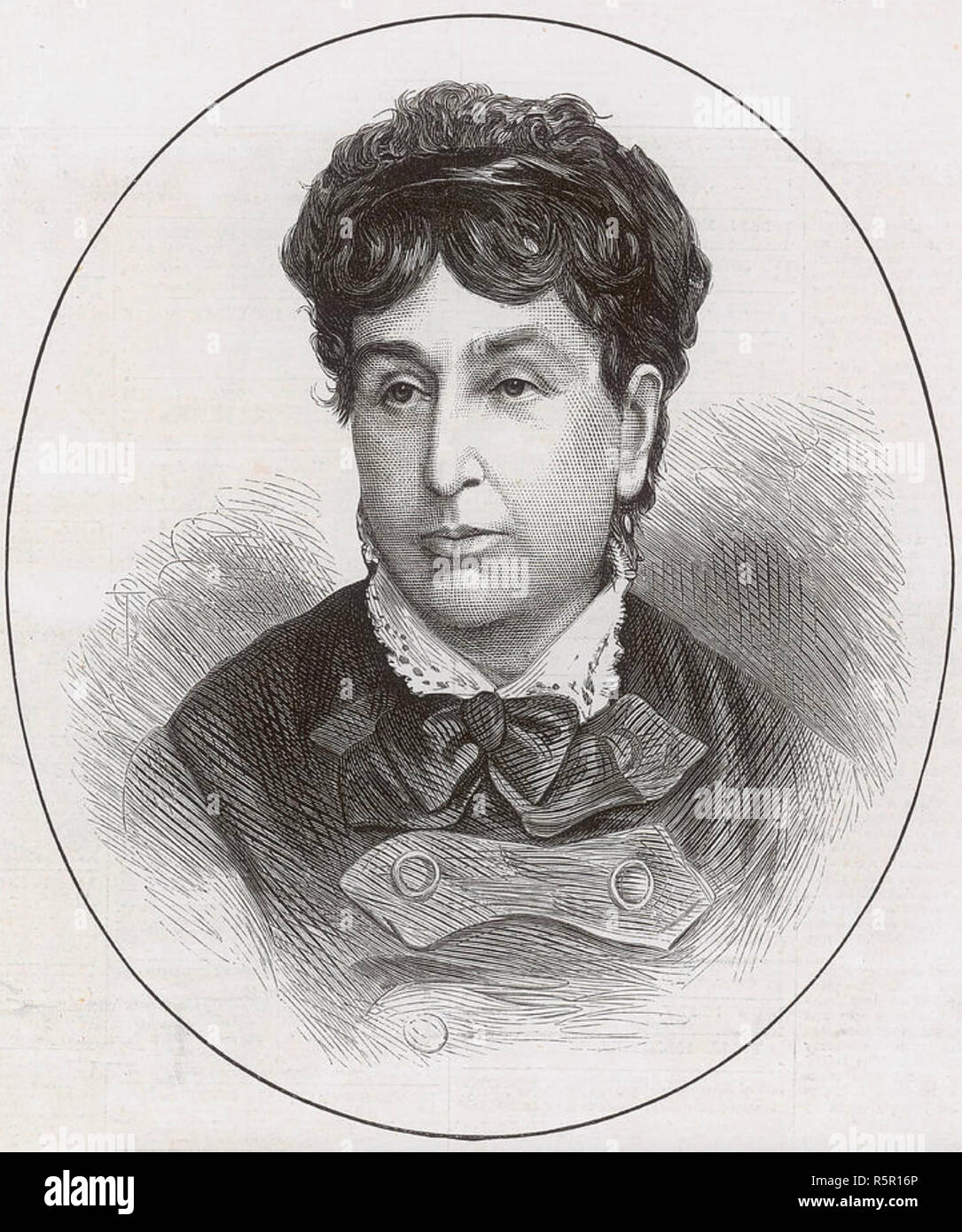 GEORGE SAND, pseudonyme d'Amatine Dupin (1804-1876) écrivain Français Banque D'Images