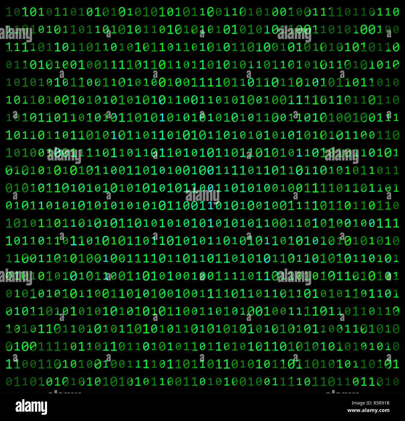 Code Binaire Zero Un Matrix Fond Vert Belle Banniere Wallpaper