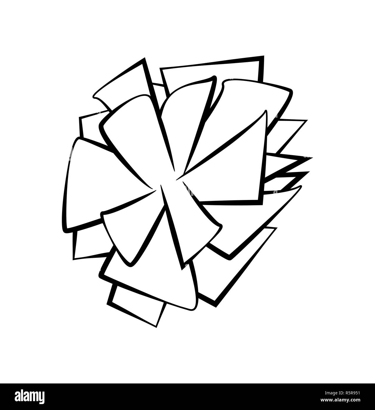 Document du bureau design logo vector icône symbole Banque D'Images