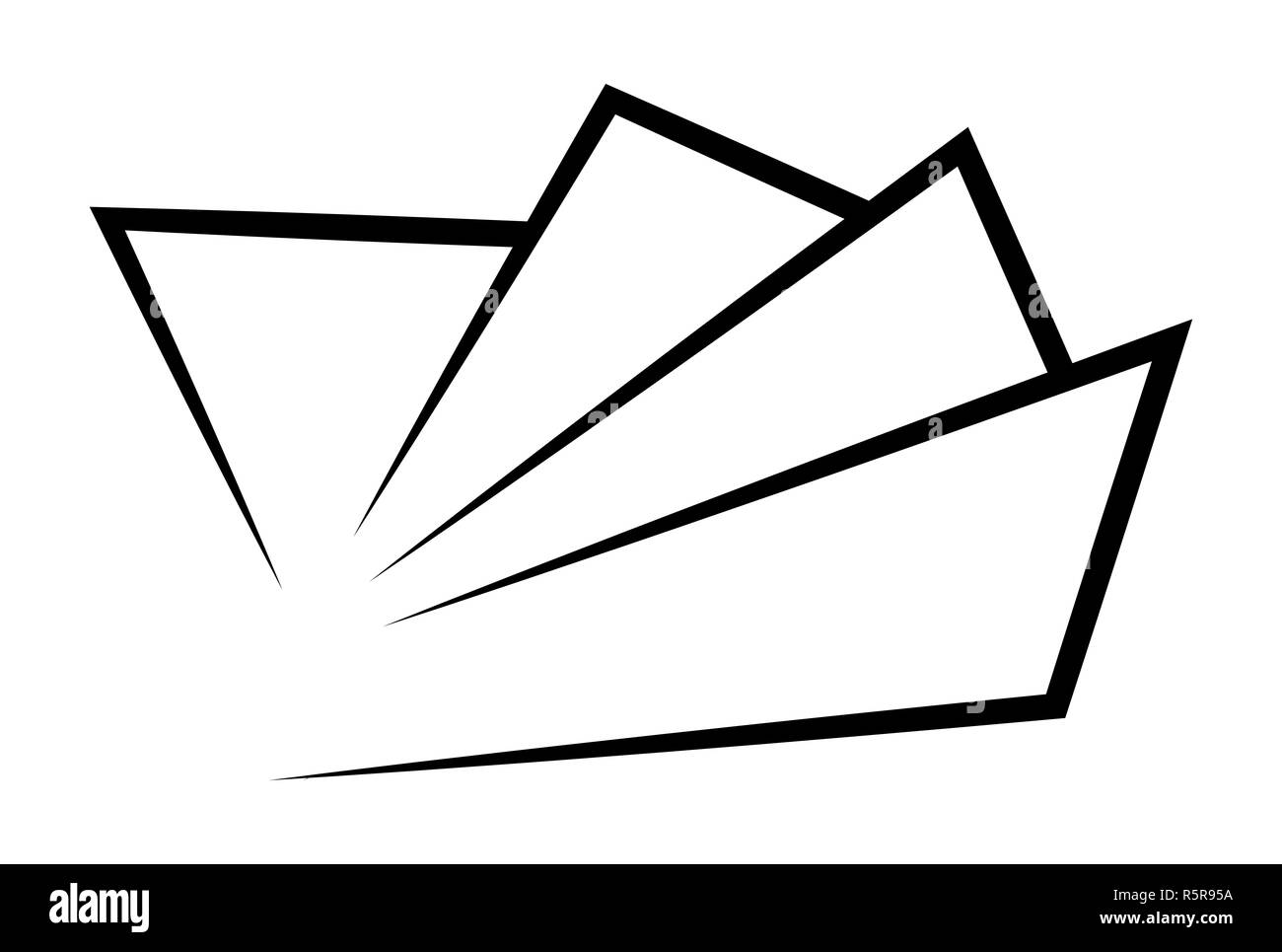 Document du bureau design logo vector icône symbole Banque D'Images