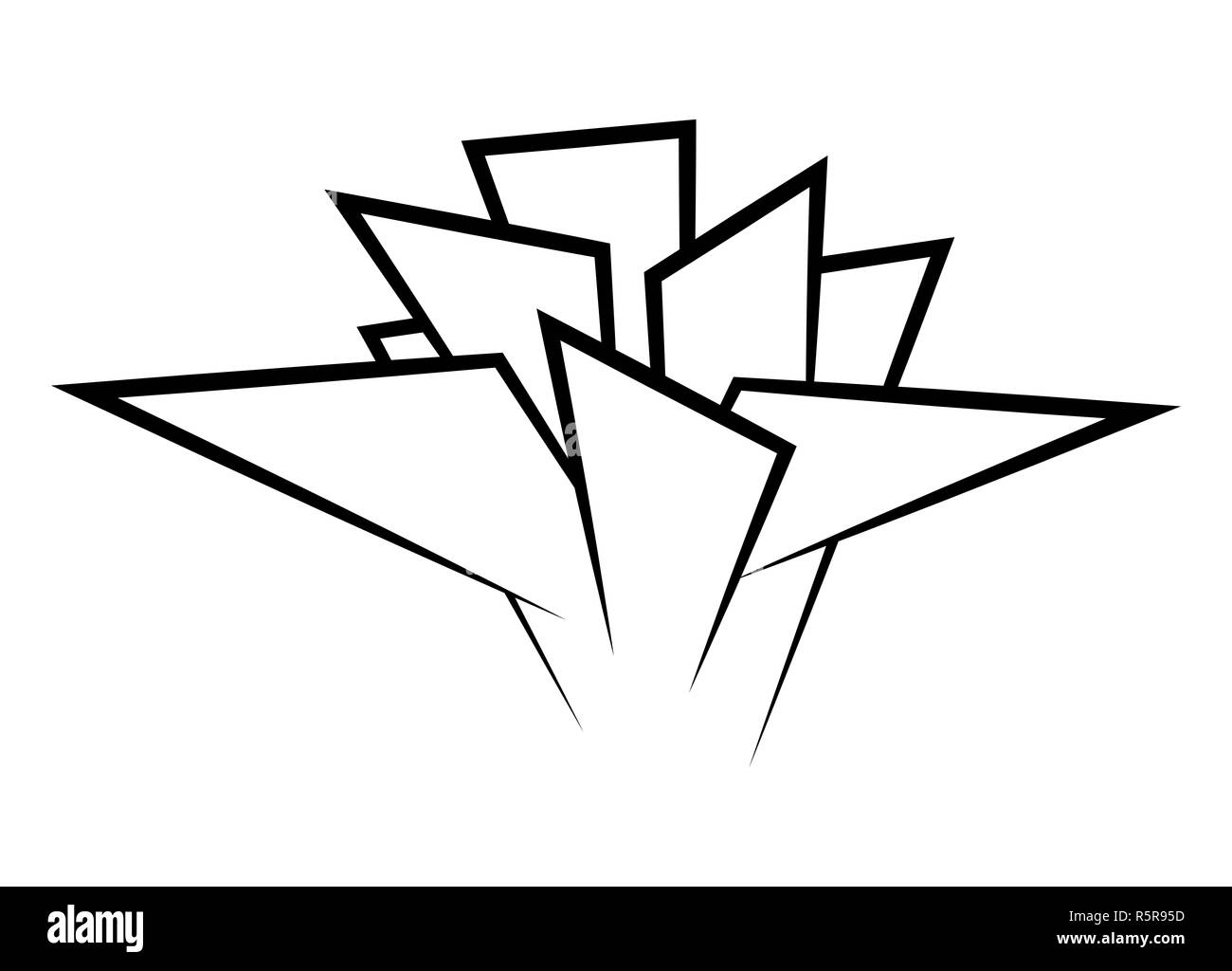 Document du bureau design logo vector icône symbole Banque D'Images