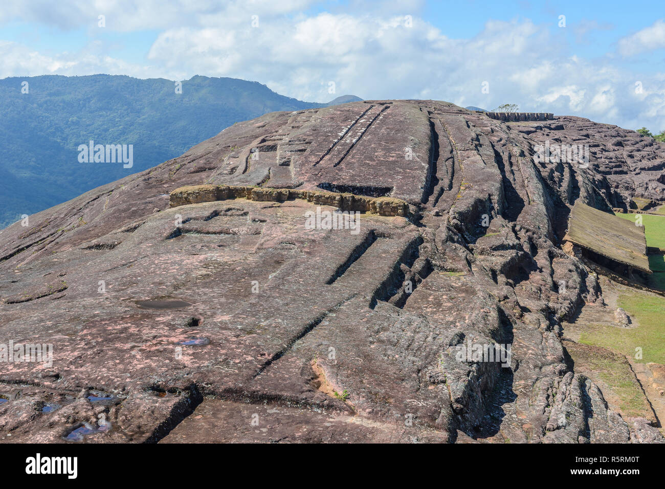 Site archéologique d'El Fuerte de Samaipata, Bolivie Banque D'Images