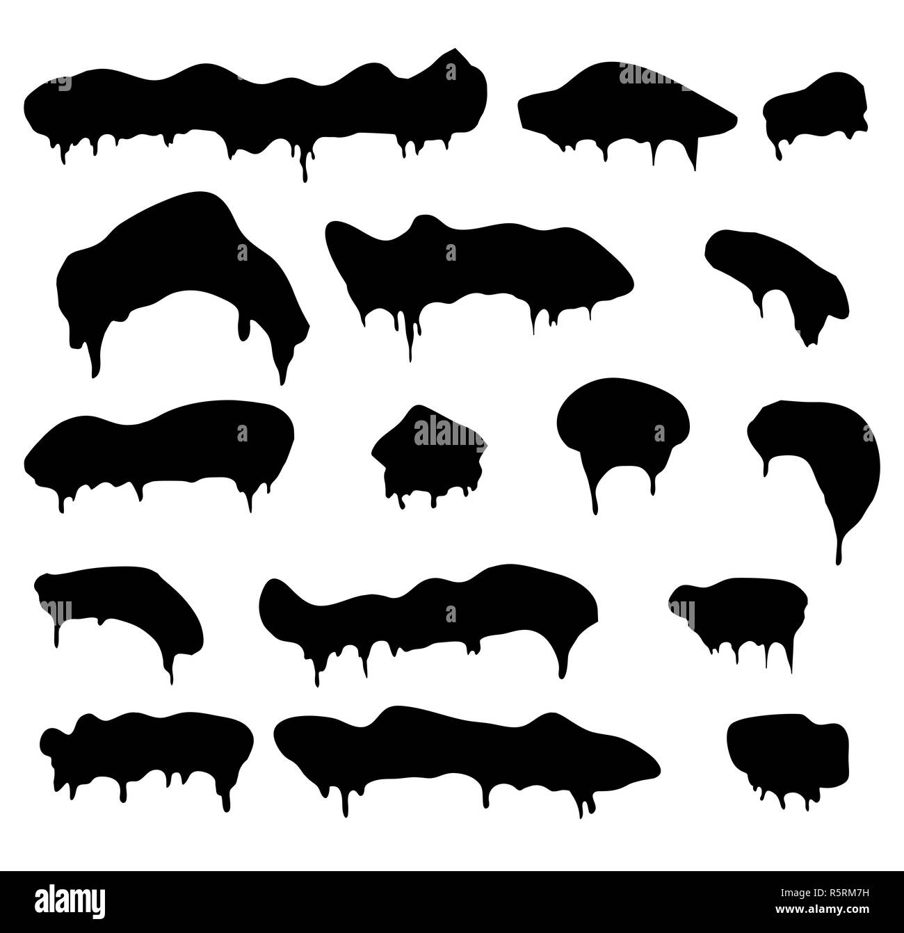 Les glaçons, snow cap, silhouette vector icône symbole de la dérive du design. Banque D'Images Les glaçons, snow cap, silhouette vector icône symbole de la dérive du design. Banque D'Images