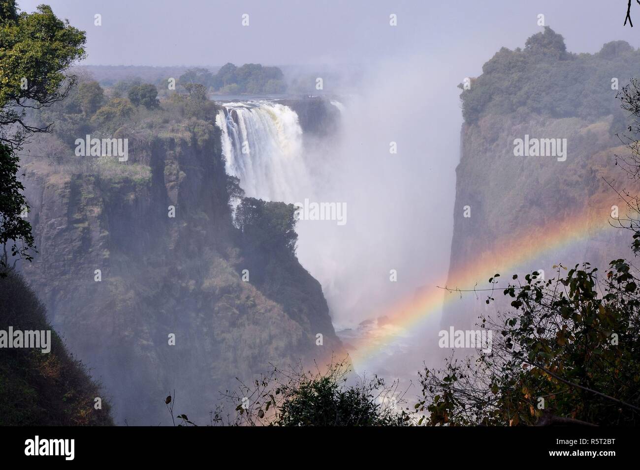 Zimbabwe - Victoria Falls, fleuve sambesi,devil's cataract Banque D'Images