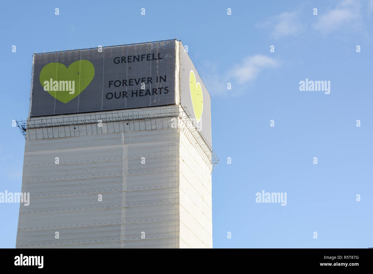 Tour de Grenfell - pour toujours dans nos coeurs, London, UK Banque D'Images