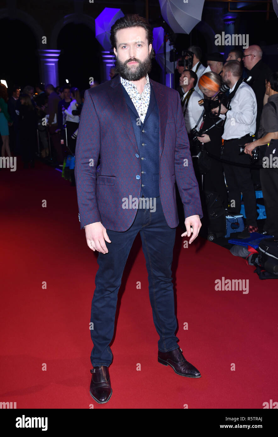 J'Emmet Scanlan assistant à la vingt et unième British Independent Film Awards, qui a eu lieu à l'ancienne, Billingsgate à Londres. Banque D'Images