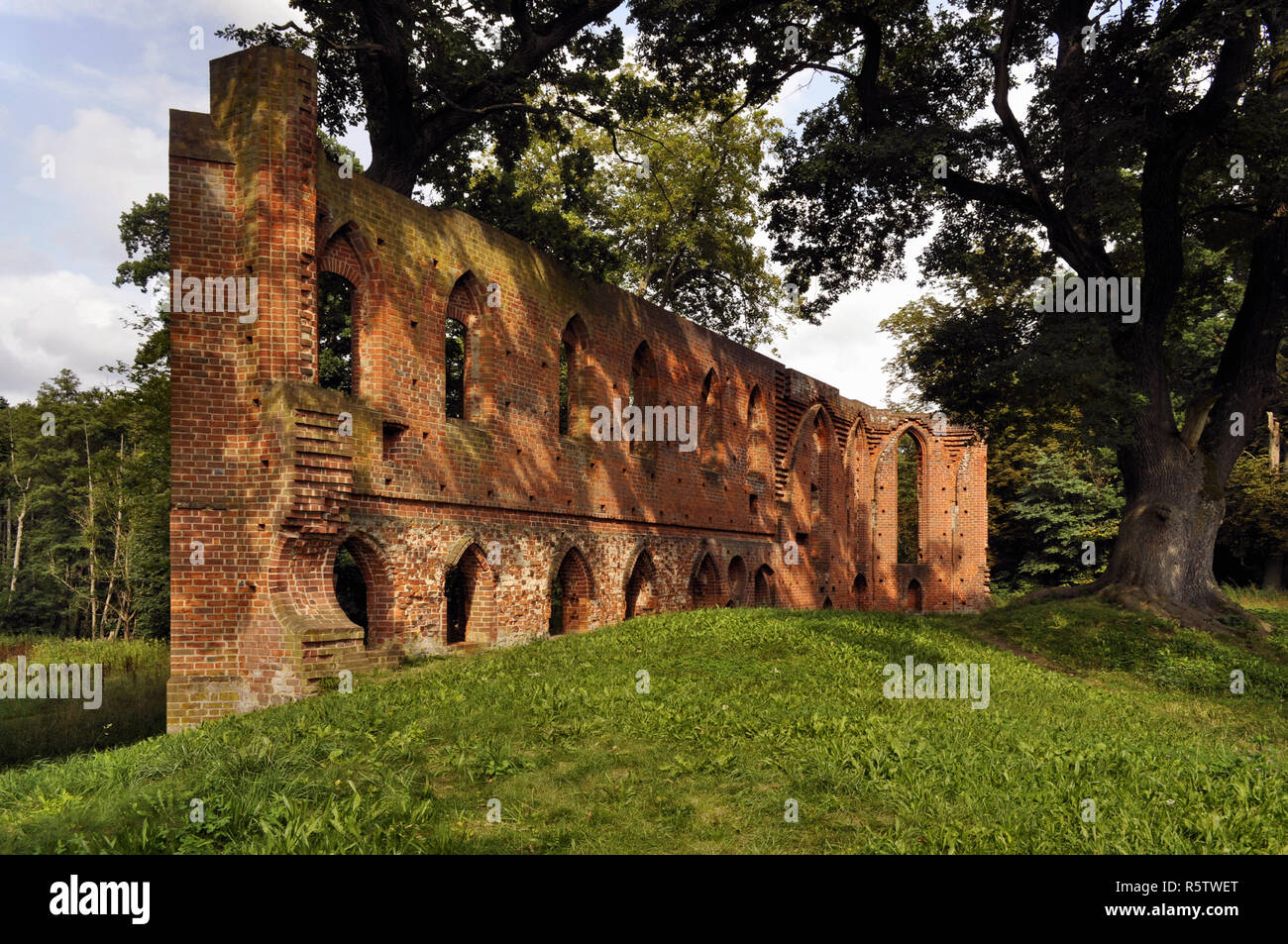 Ruines du monastère gothique boitzenburg,Mecklenburg Vorpommern Banque D'Images