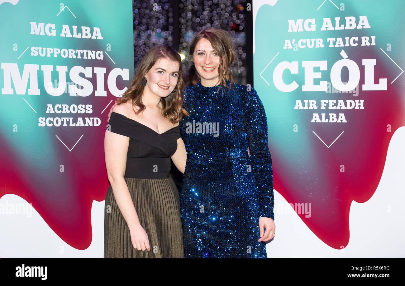 Haut les mains pour l'Ecosse célèbre Trad animé de la scène musicale traditionnelle au MG Alba traditionnel écossais Music Awards 2018 à Perth Concert Hall Pi Banque D'Images