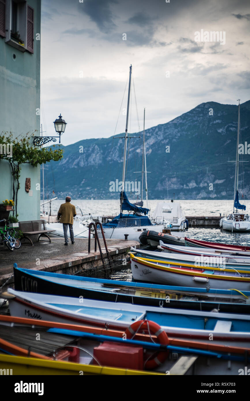 Lago, Lago di Garda, Italie, Europe. Banque D'Images