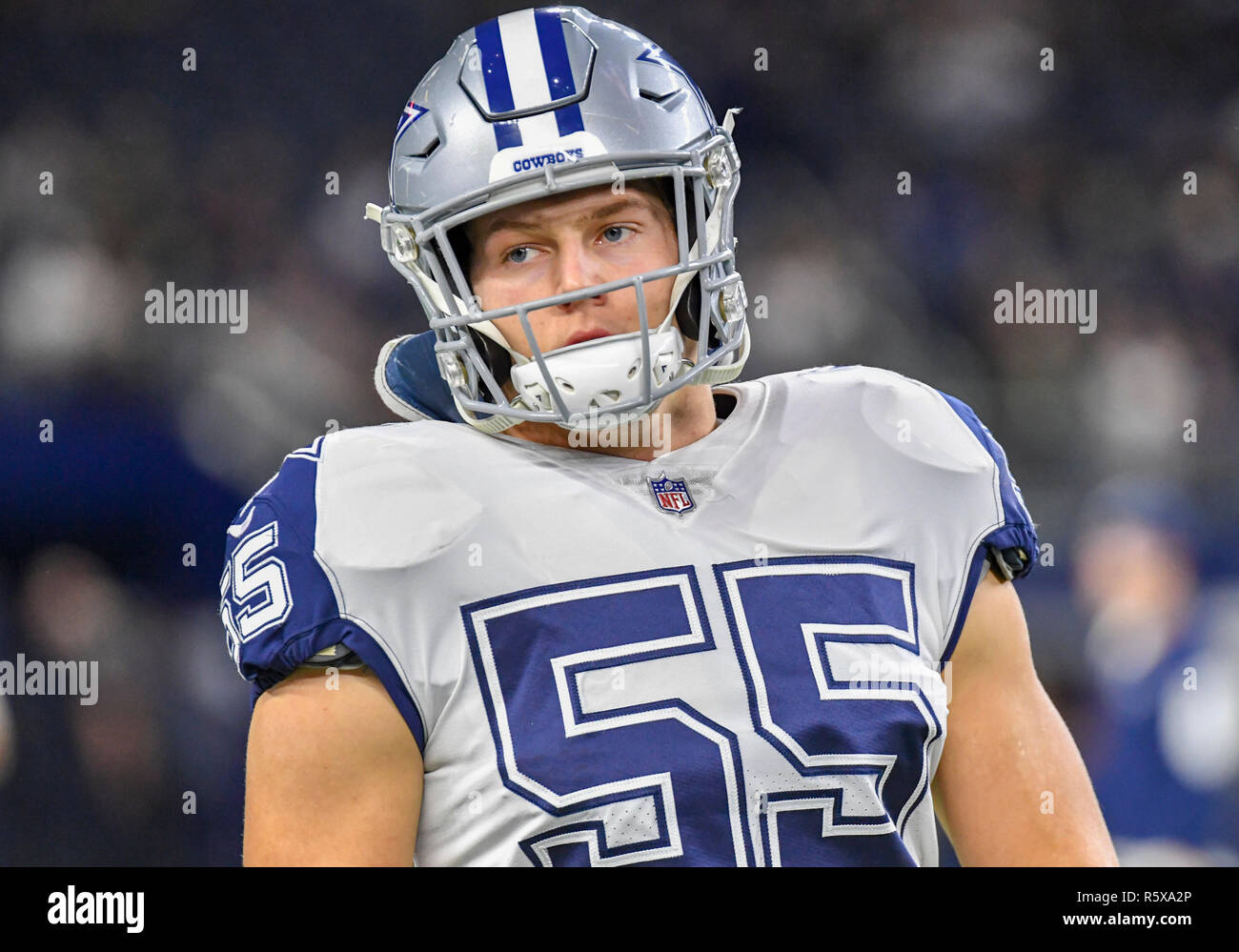 29 novembre 2018 : Dallas Cowboys en dehors de secondeur Leighton Vander Esch # 55 un jeudi soir au cours de la NFL football match entre les New Orleans Saints et les Cowboys de Dallas à AT&T Stadium à Arlington, TX Dallas battu New Orleans 13-10 Albert Pena/CSM Banque D'Images