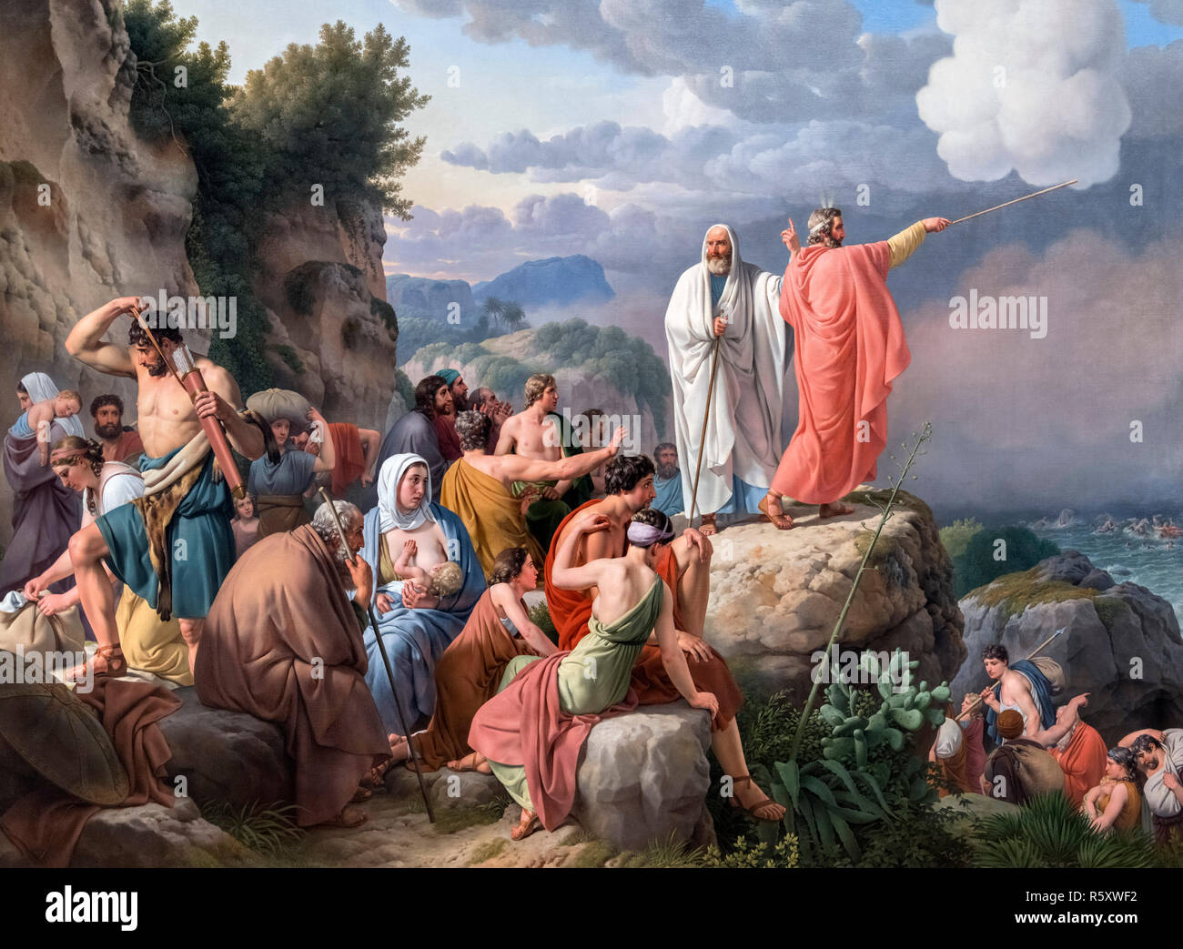 Les Israélites se reposant après la traversée de la mer Rouge de