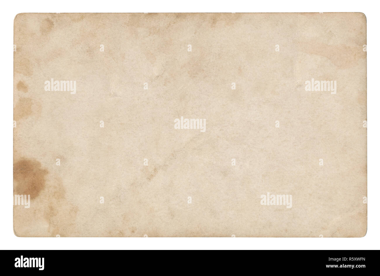 Vintage papier fond isolé - (chemin inclus) Banque D'Images