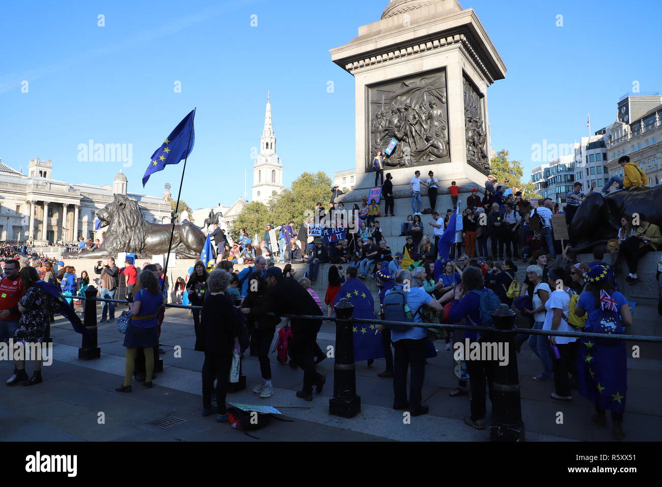 Vote du peuple London 20 octobre 2018 Banque D'Images