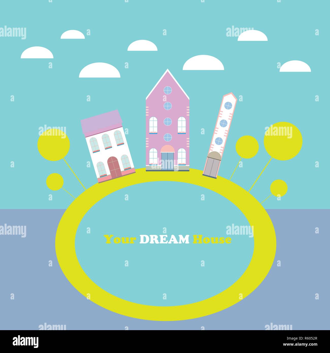 Chambre ensemble. Accueil la collection colorée. Ville l'infographie. Vector illustration Illustration de Vecteur