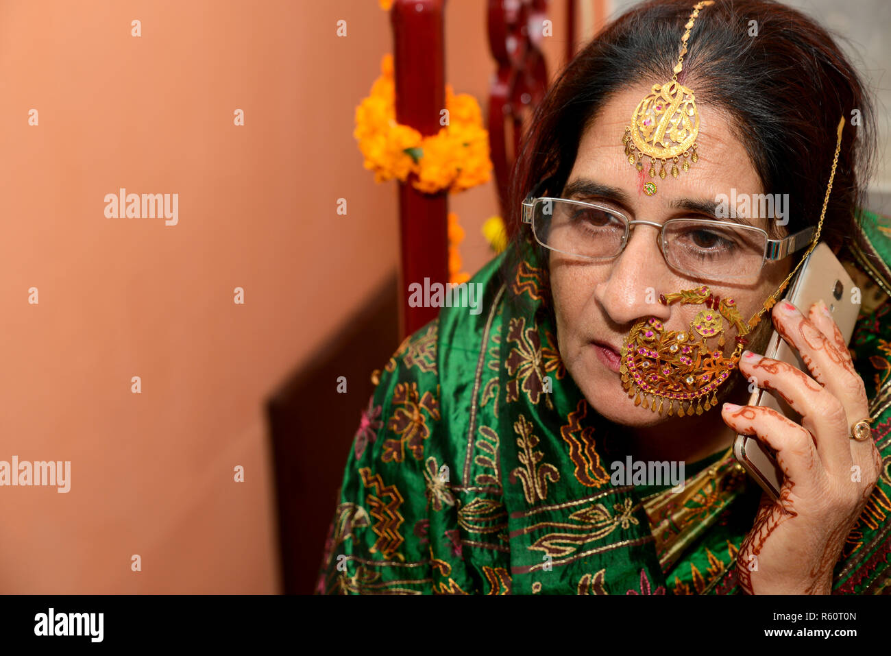 Indian woman Portrait Banque D'Images