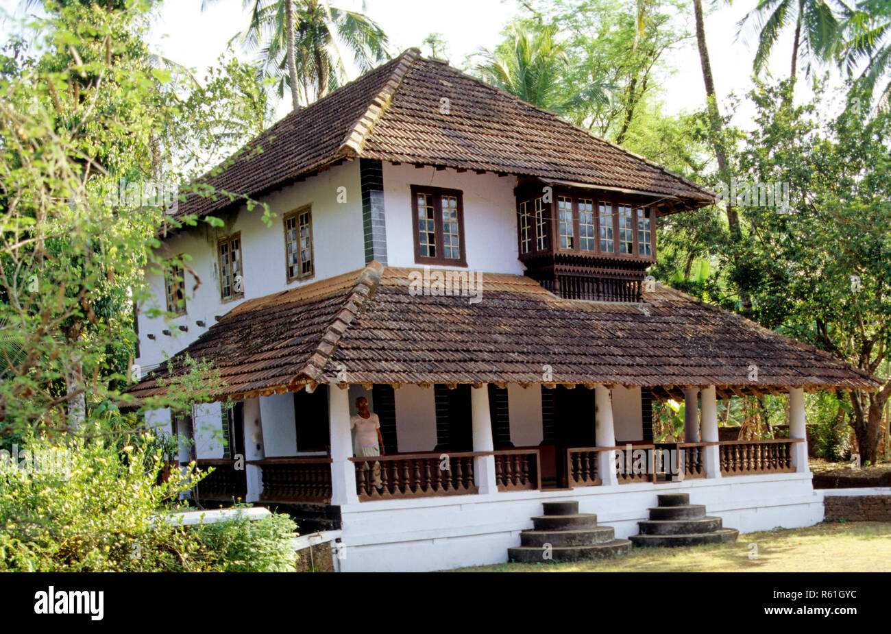 Une maison à Palghat, Kerala, Inde Banque D'Images