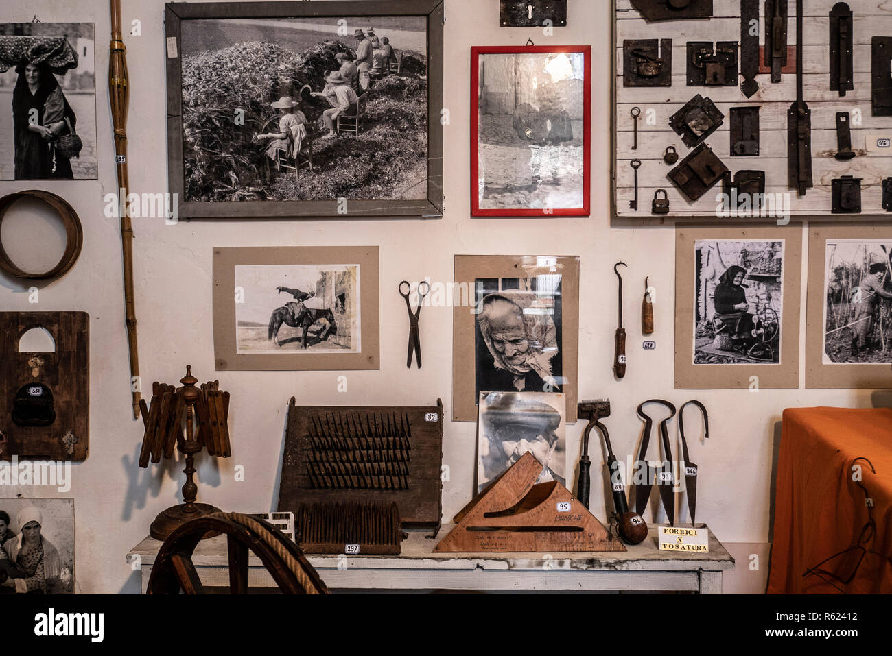 L'Europe, Italie, Latium, ancienne Calcata, Viterbo, Italie, musée de l'agriculture Banque D'Images