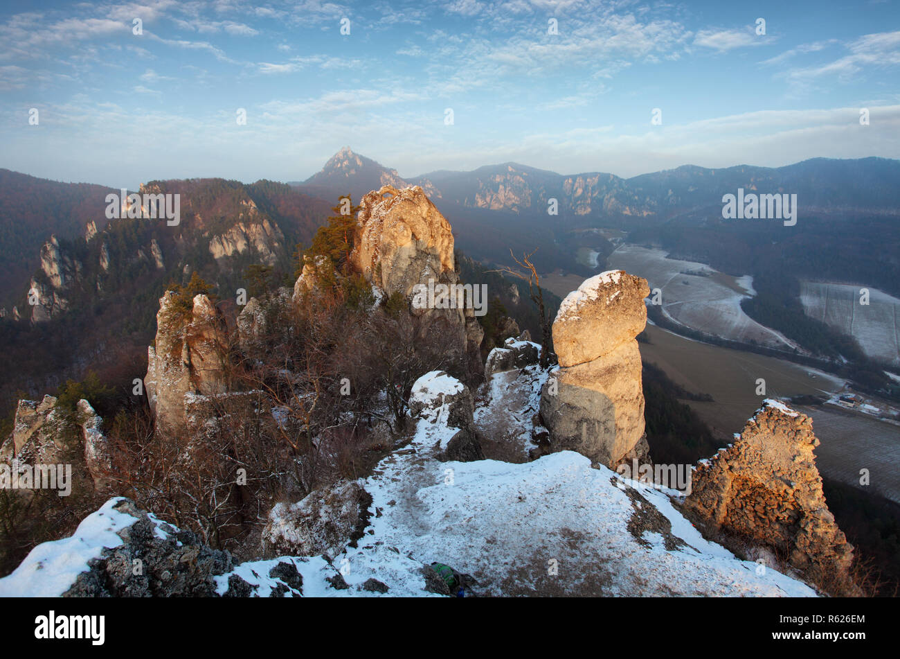 À montagne automne hiver en Slovaquie Banque D'Images