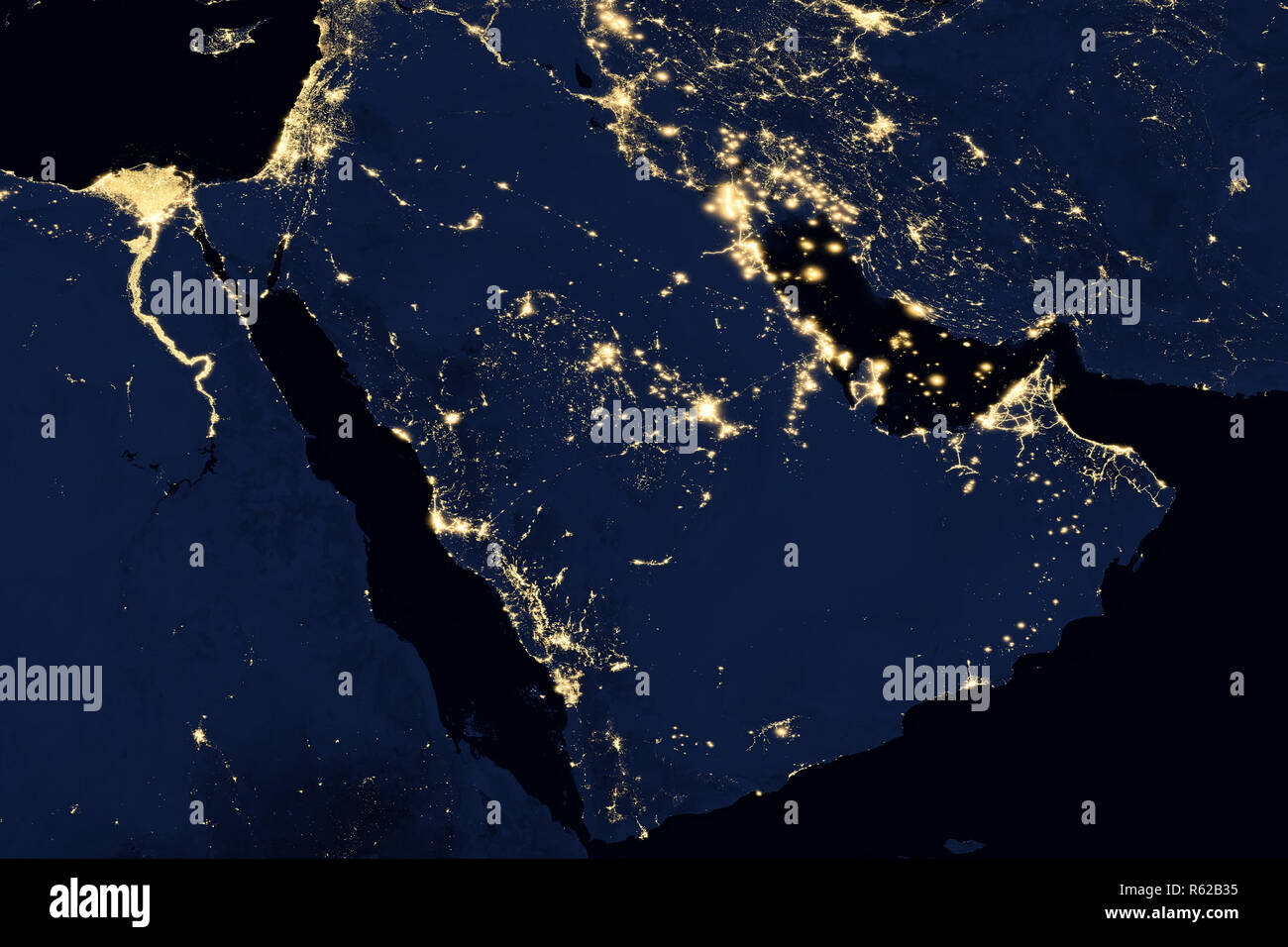 Les Lumieres De La Ville Sur La Carte Du Monde Peninsule Arabique Photo Stock Alamy Les Lumieres De La Ville Sur La Carte Du Monde Peninsule Arabique Photo Stock Alamy