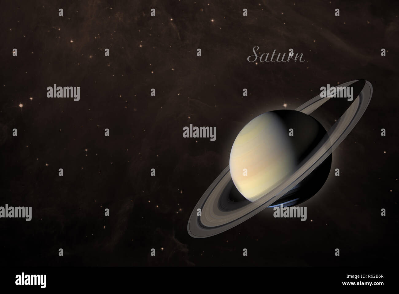 Le Système Solaire Saturne Elle Est La Sixième Planète à
