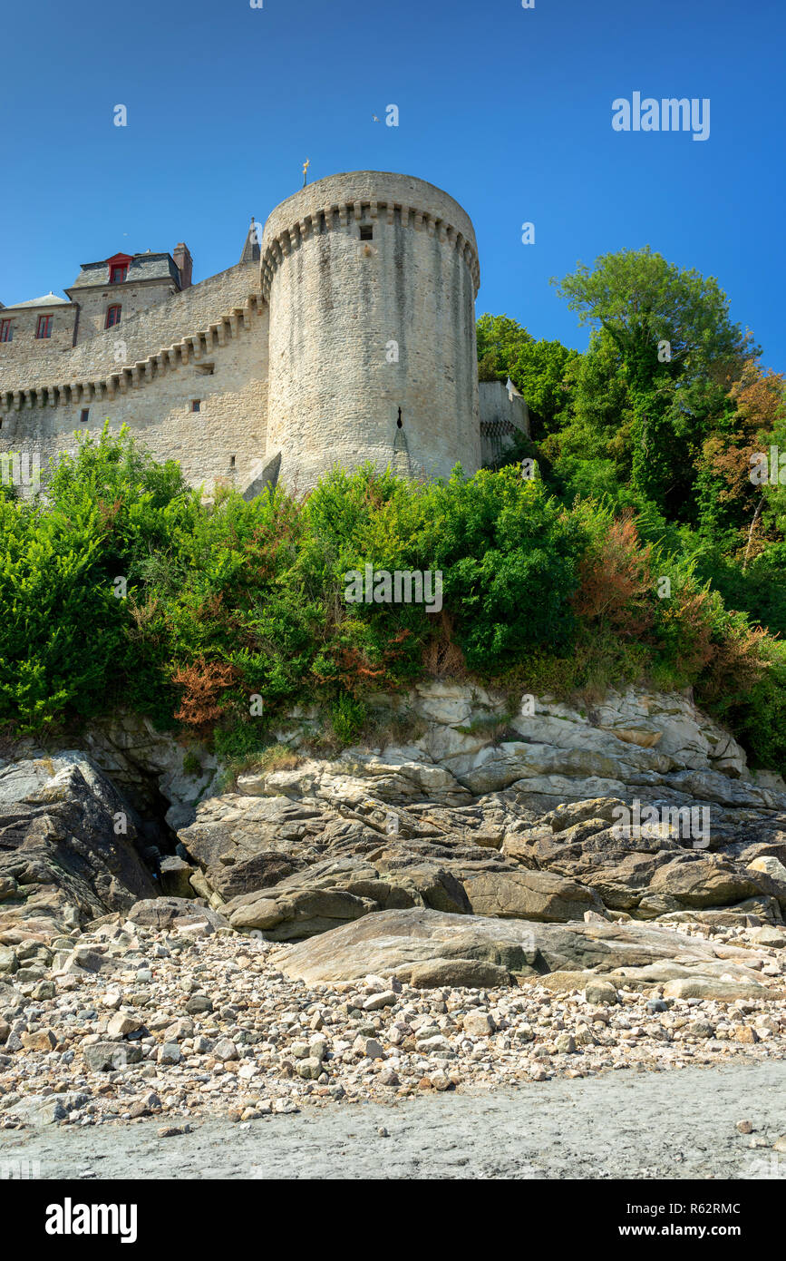 Mont Saint Michel, Normandie, France. Banque D'Images