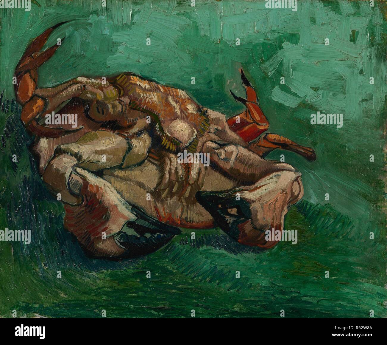 Un crabe sur son dos. Date : août-septembre 1887, Paris. Dimensions : 38,0 cm x 46,8 cm, 55,5 cm x 63,6 cm. Musée : Musée Van Gogh, Amsterdam. Auteur : VAN GOGH, Vincent. VINCENT VAN GOGH. Banque D'Images