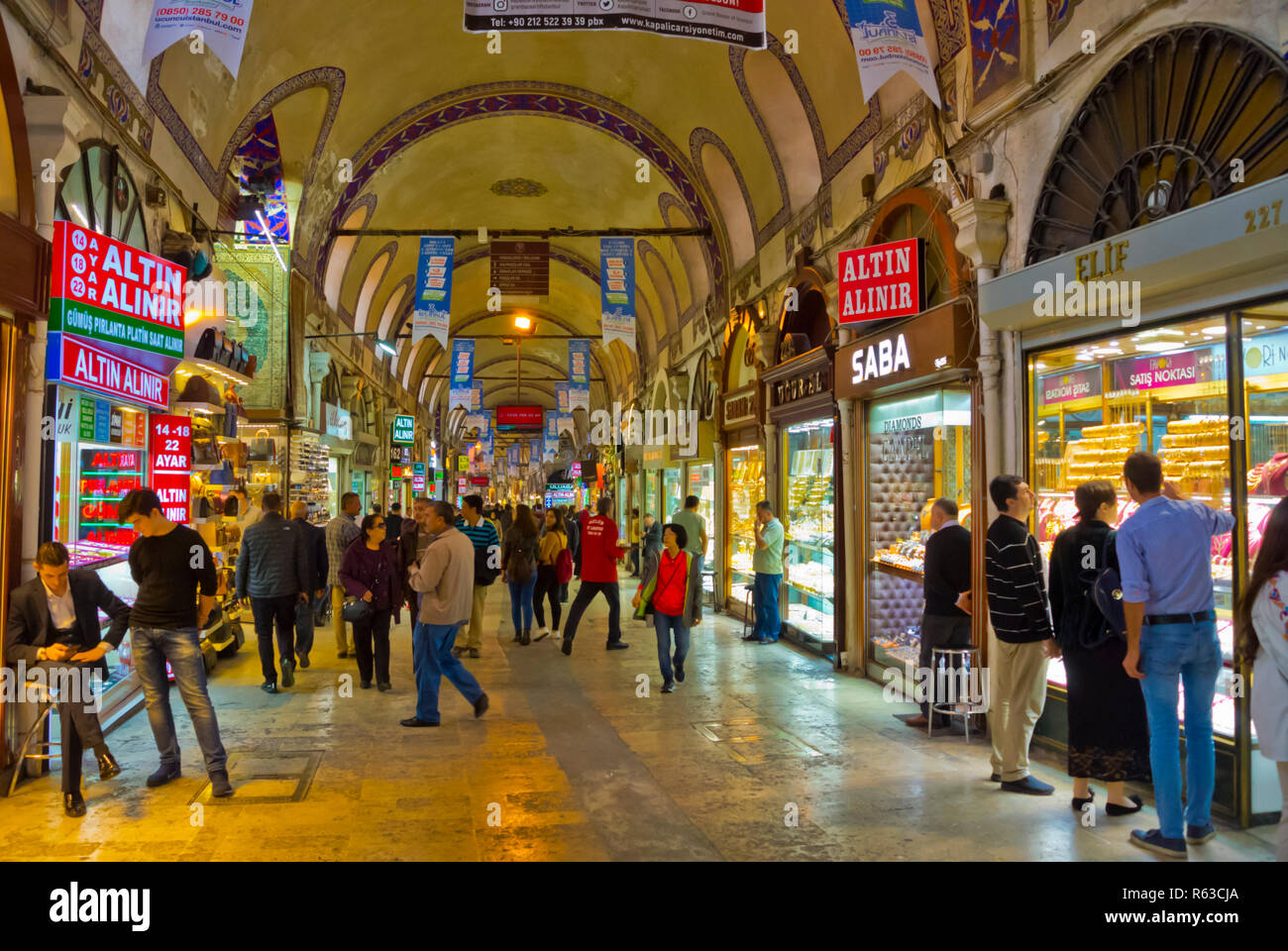 Kapali Carsi, Grand Bazar, Fatih, Istanbul, Turquie, en Eurasie Banque D'Images