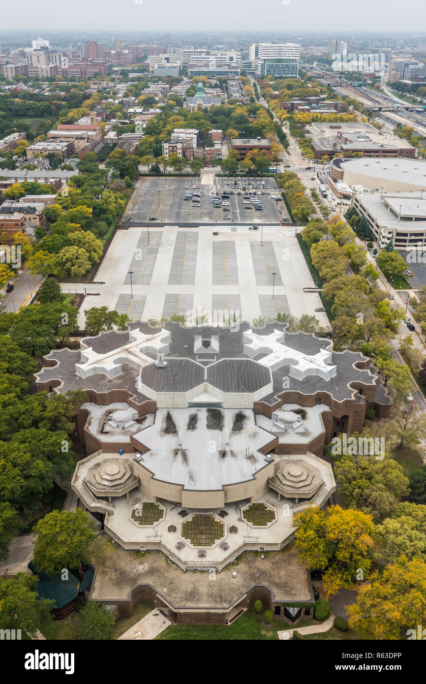 Campus de l'Université de l'Illinois à Chicago Banque D'Images