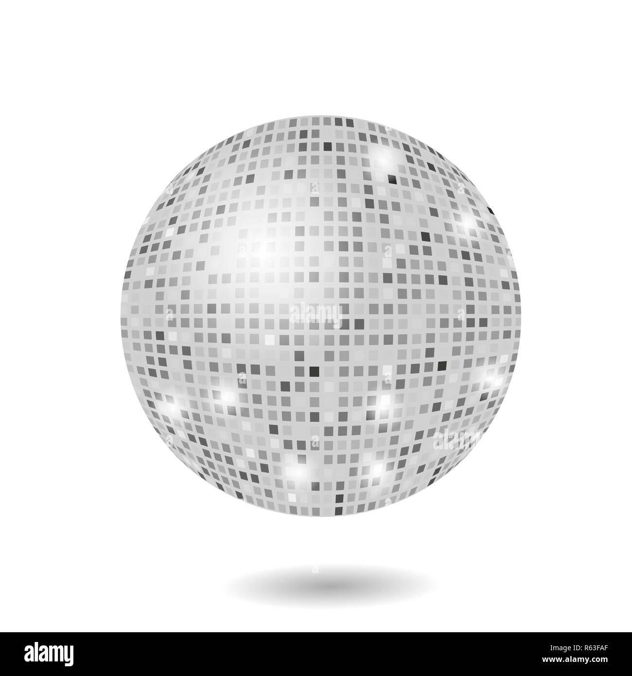 Sphère mosaïque gris Banque D'Images