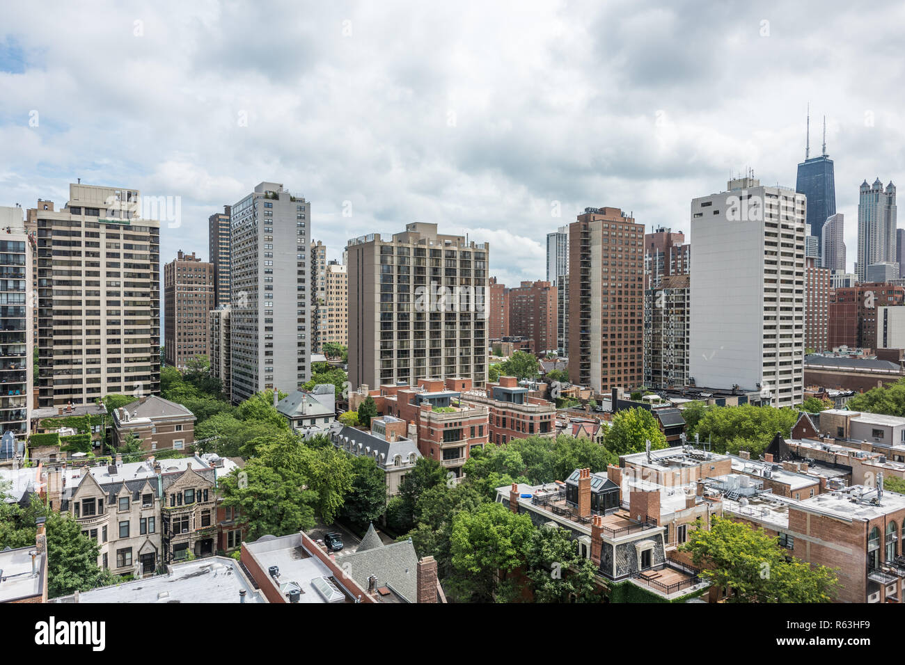Bâtiments dans le centre-ville de Chicago Banque D'Images