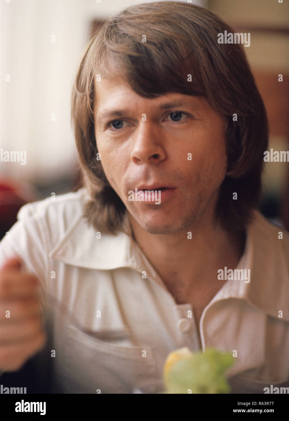 Trois titres enregistrés à La Haye, pour l'émission de télévision néerlandaise 'een van de acht' le 23 novembre 1976, La Haye, Pays-Bas - 1976, *** *** Local Caption Björn Ulvaeus Banque D'Images