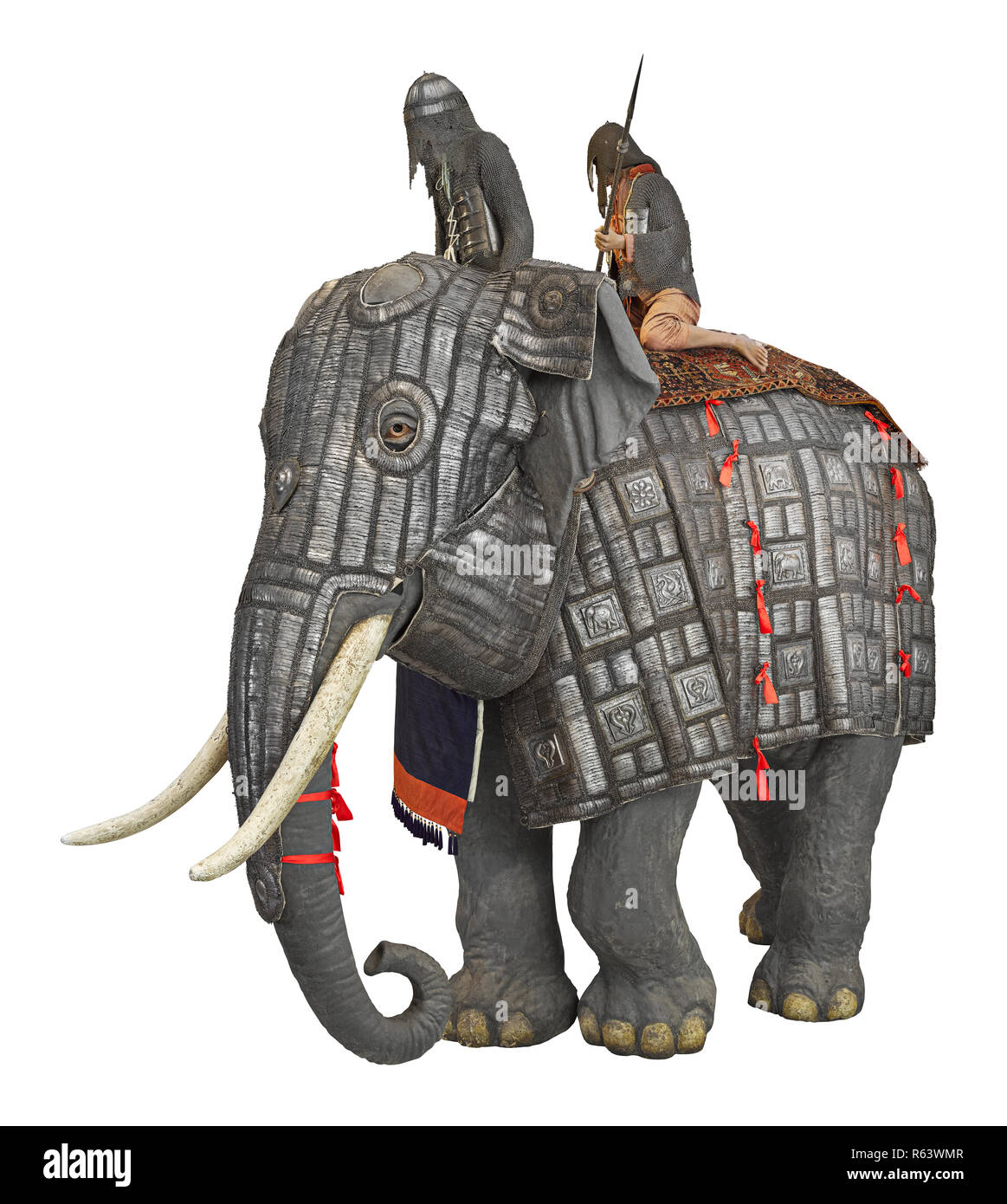 Armure d'éléphant (Bargustavan-i-Pil), indienne 17ème - 18ème siècle Banque D'Images