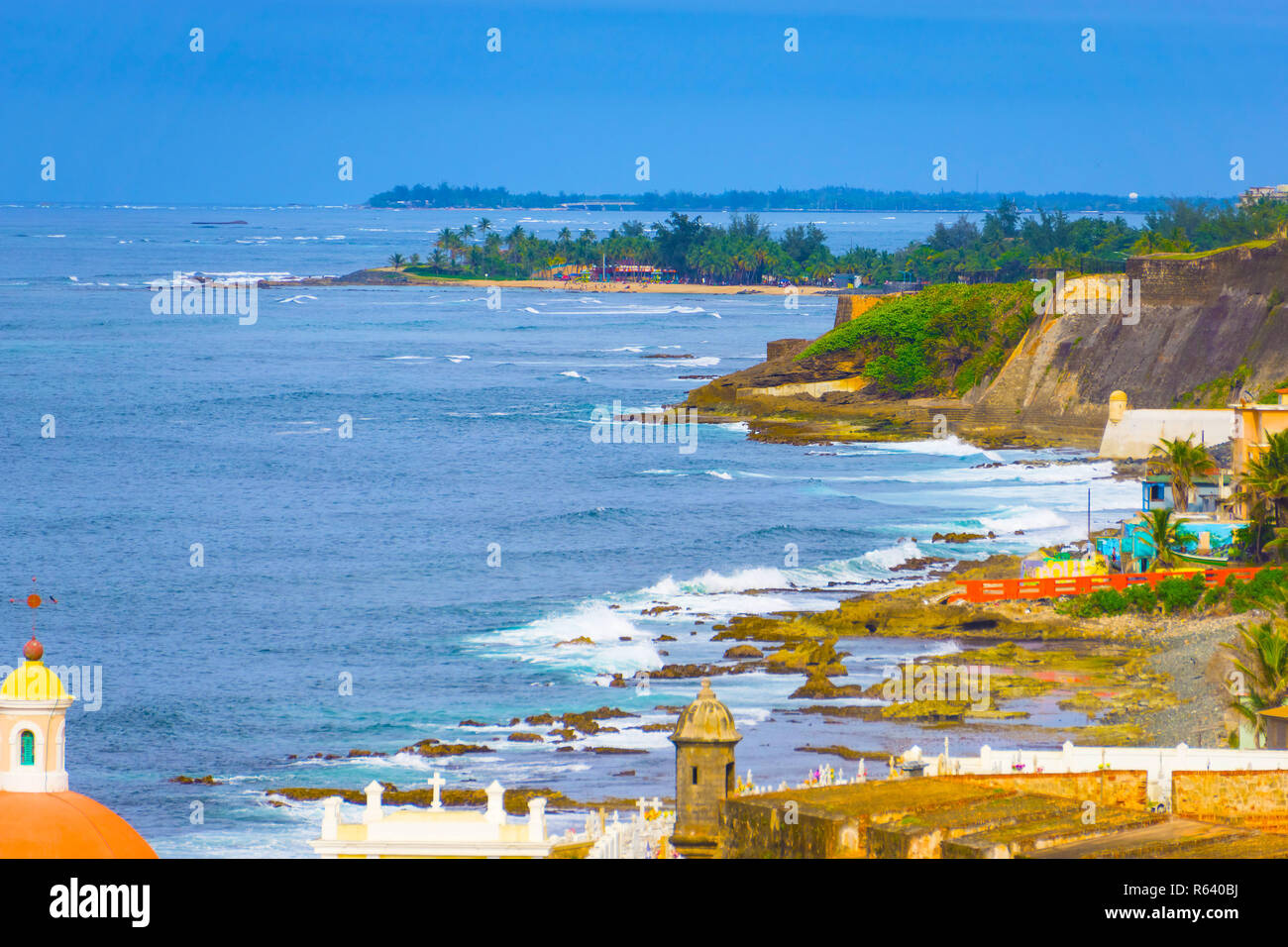 L'ancien cimetière de San Juan à Puerto Rico Banque D'Images