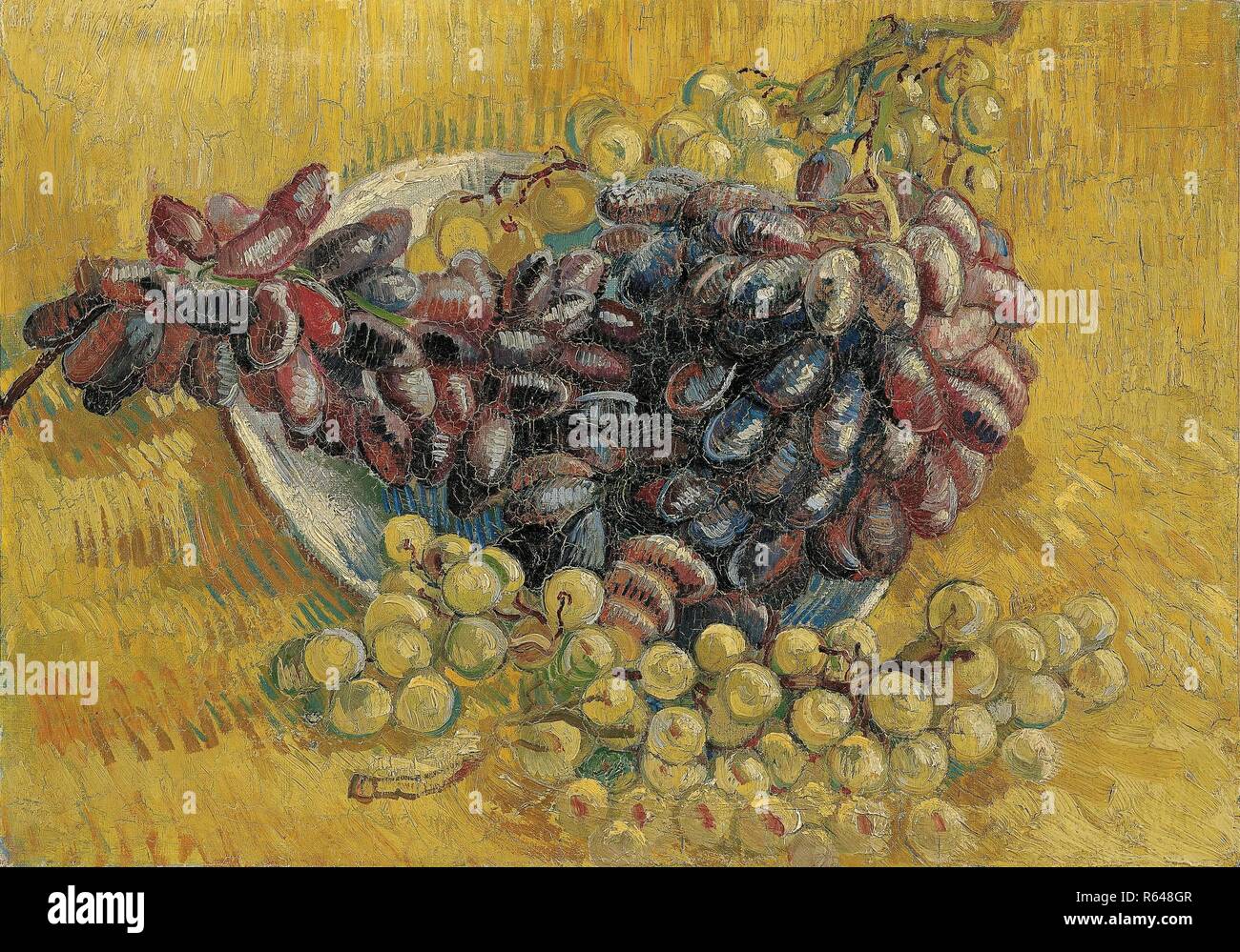 Les raisins. Date : septembre-octobre 1887, Paris. Dimensions : 33,0 cm x 46,3 cm, 48,2 cm x 61,6 cm. Musée : Musée Van Gogh, Amsterdam. Auteur : VAN GOGH, Vincent. VINCENT VAN GOGH. Banque D'Images