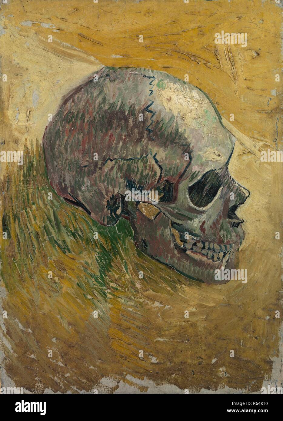 Crâne. Date : mai 1887, Paris. Dimensions : 42,4 cm x 30,4 cm, 50,7 cm x 38,7 cm. Musée : Musée Van Gogh, Amsterdam. Banque D'Images