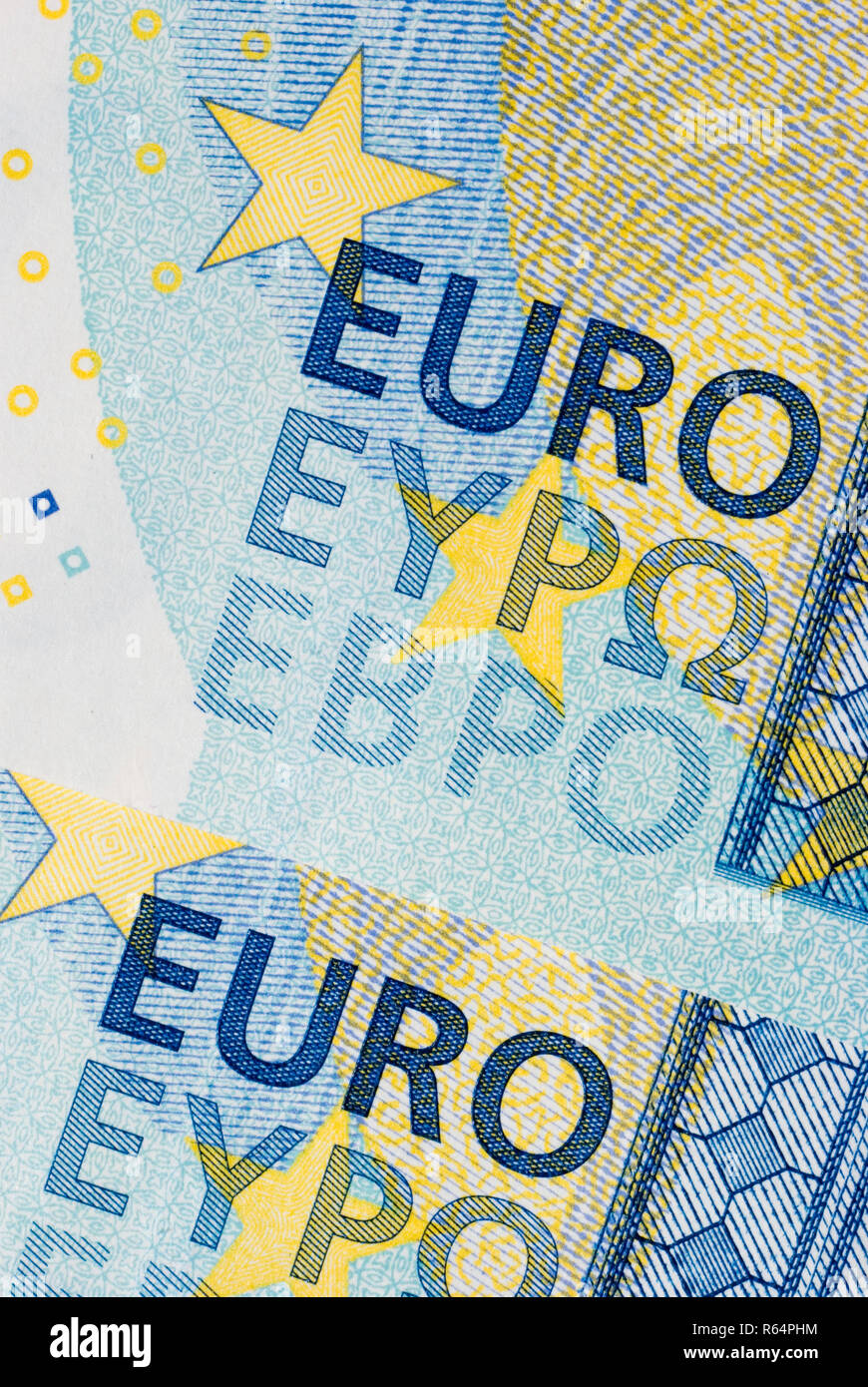 Vingt Euro Notes Banque D'Images