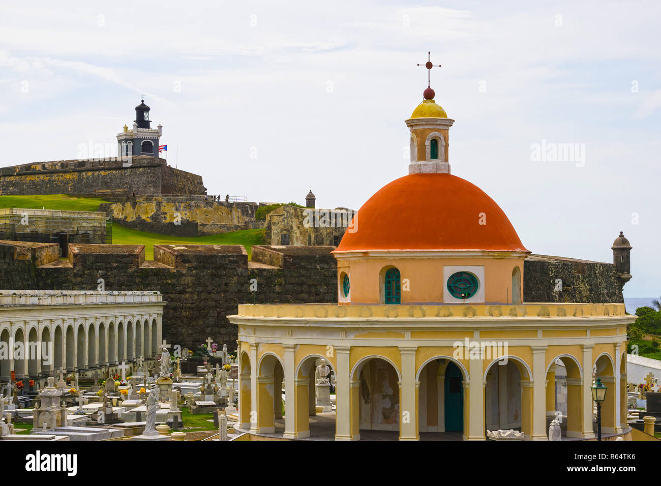 L'ancien cimetière de San Juan à Puerto Rico Banque D'Images