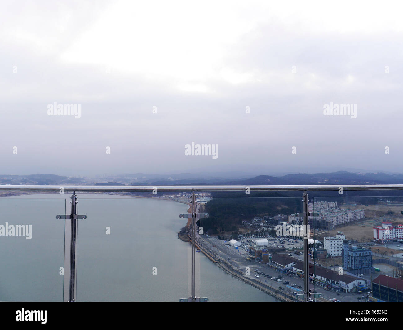 Panorama de la ville de Gangneung, Corée du Sud Banque D'Images