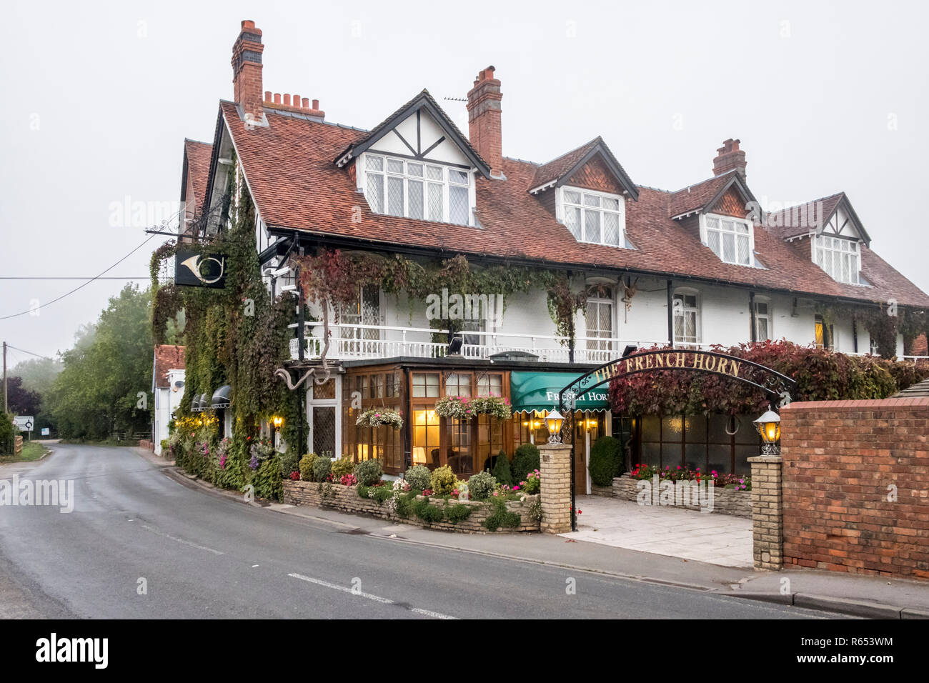 Le cor français, restaurant et hôtel, Sonning on Thames, Berkshire, England, GB, UK Banque D'Images