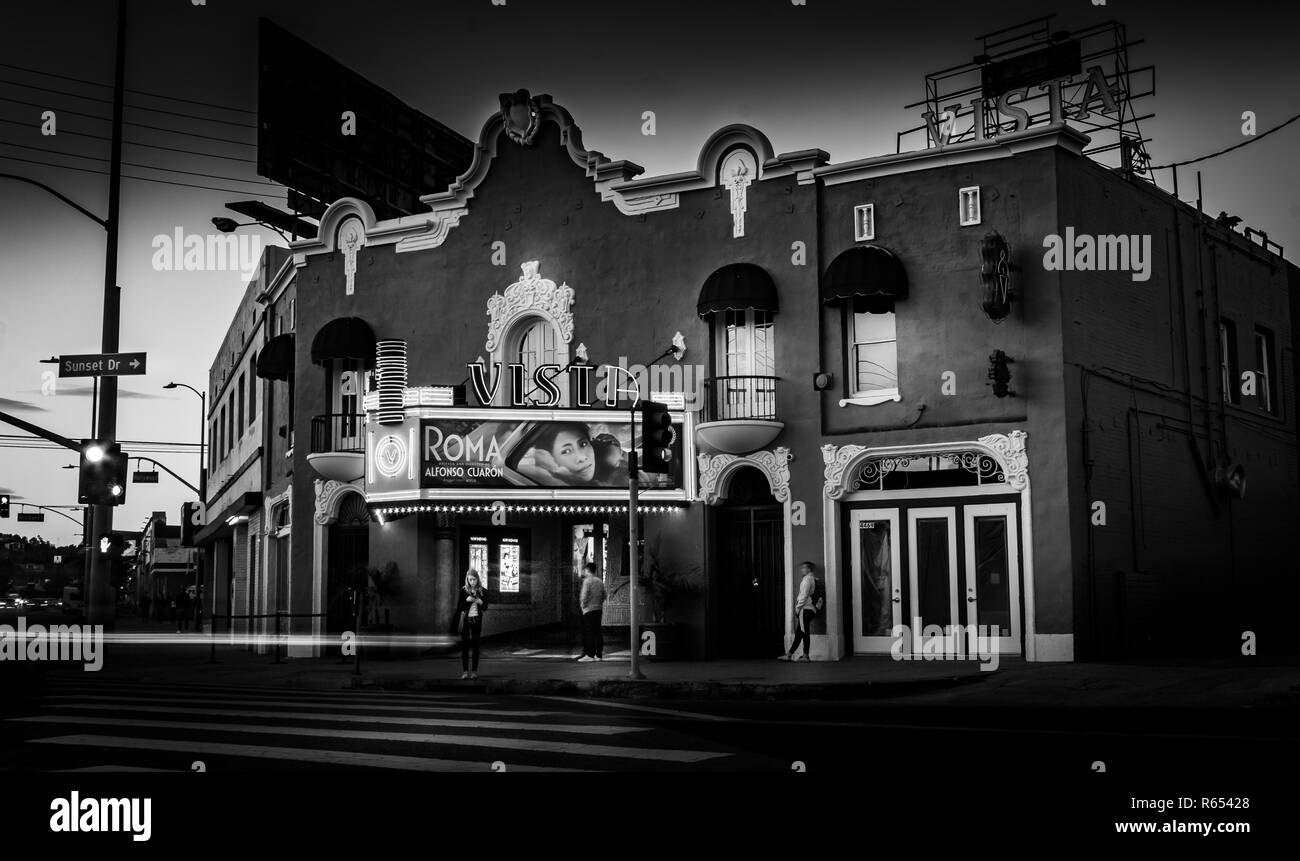 Vista, du Hollywood Californie Banque D'Images